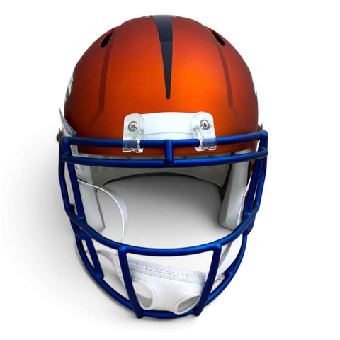 John Elway Autographed Signed Denver Broncos Blaze Full Size Helmet - Beckett