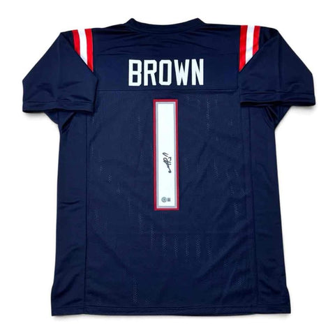 AJ Brown Signed Autographed Navy Jersey Beckett Authenticated BAS