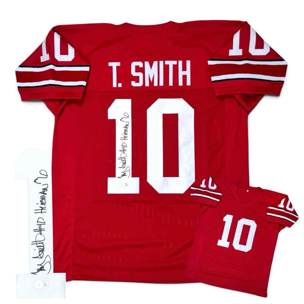Troy Smith Autographed Signed Jersey with "Heisman 06" Beckett Authenticated BAS