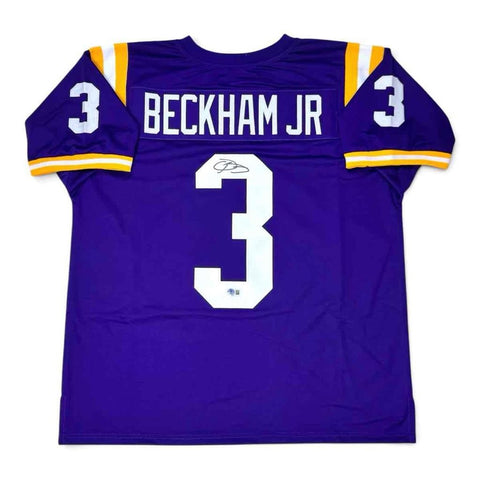Odell Beckham Jr. Autographed Signed Purple Jersey Beckett Authenticated