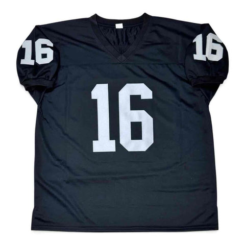 Jim Plunkett Autographed Signed Black Jersey Beckett Authenticated BAS