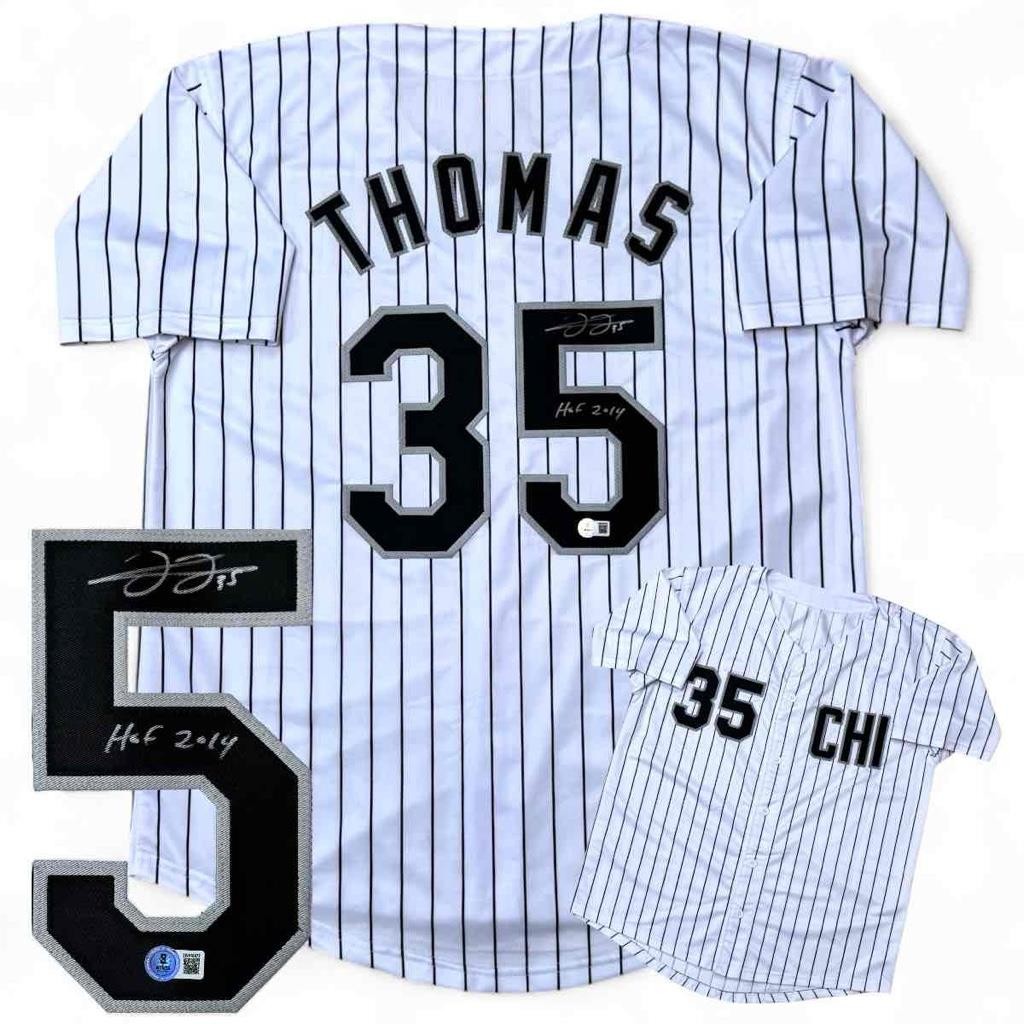 Frank Thomas Autographed / Signed Jersey with HOF - Beckett Authenticated