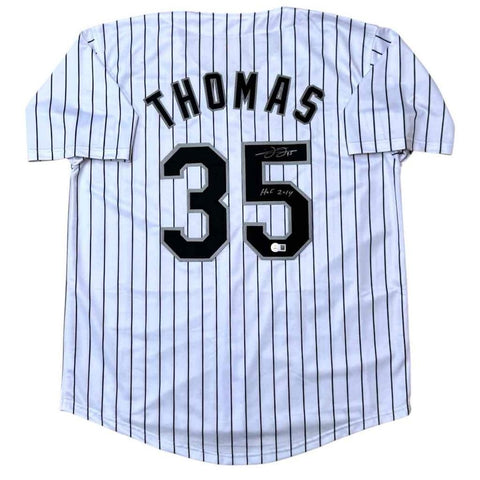 Frank Thomas Autographed / Signed Jersey with HOF - Beckett Authenticated